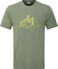Montane Mens Dual Mountain T Shirt - Caper
