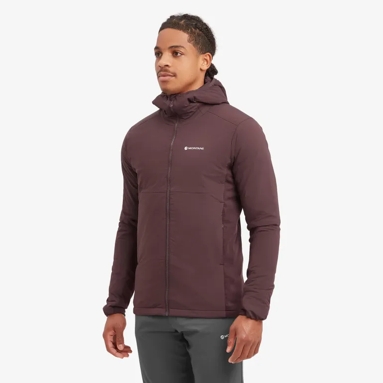 Montane Mens Fireball Lite Hoodie - Dark Garnet