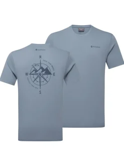 Montane Mens Impact Compass T-Shirt - Stone Blue