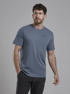 Montane Mens Impact Compass T-Shirt - Stone Blue