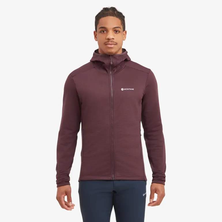 Montane Mens Protium Hoodie - Dark Garnet