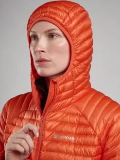 Montane Womens Anti-Freeze Lite Hoodie - Tigerlily