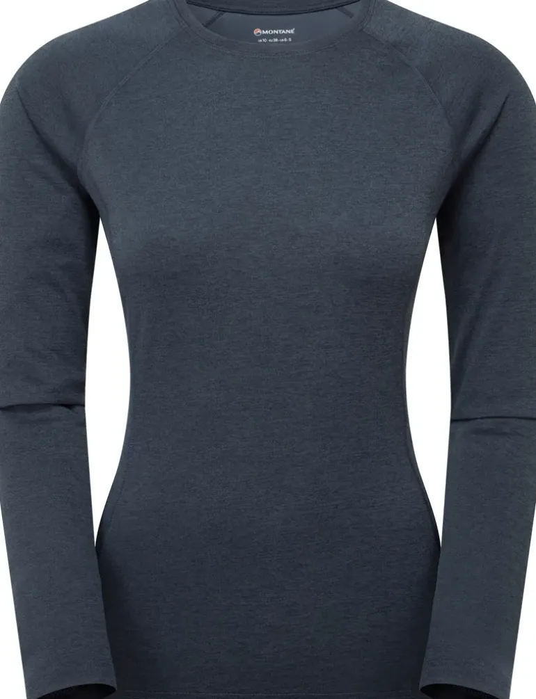Montane Womens Dart Long Sleeve T-Shirt - Eclipse Blue