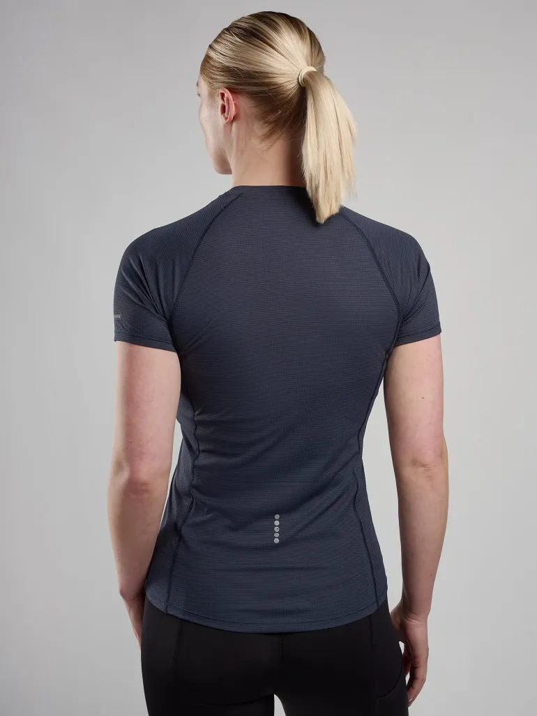 Montane Womens Dart Nano Zip T-Shirt - Eclipse Blue