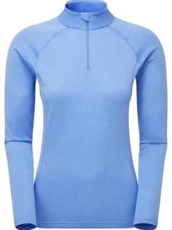 Montane Womens Dart Zip Neck - Cornflower