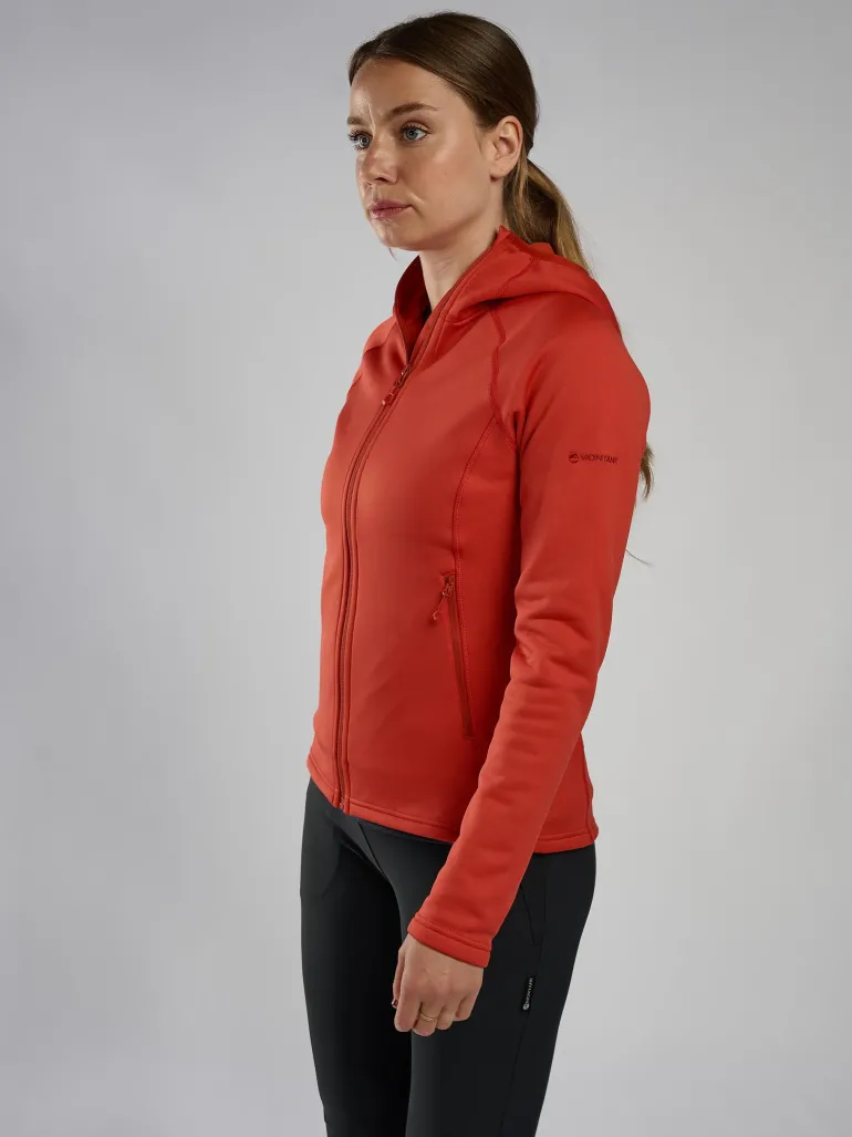 Montane Womens Fury Hoodie - Saffron Red