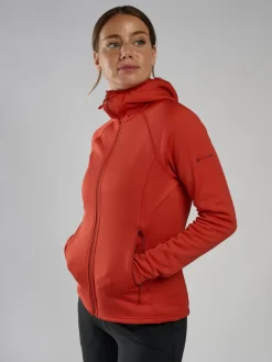 Montane Womens Fury Hoodie - Saffron Red