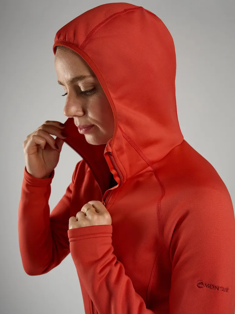 Montane Womens Fury Hoodie - Saffron Red