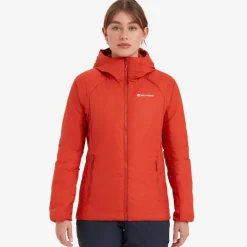 Montane Womens Respond Hoodie - Saffron Red