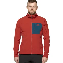 Mountain Equipment Mens Arrow 1/4 Zip - Anvil-Redrock