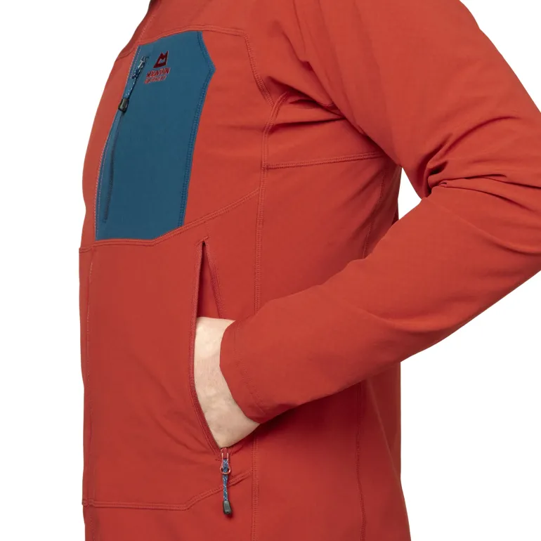 Mountain Equipment Mens Arrow 1/4 Zip - Anvil-Redrock