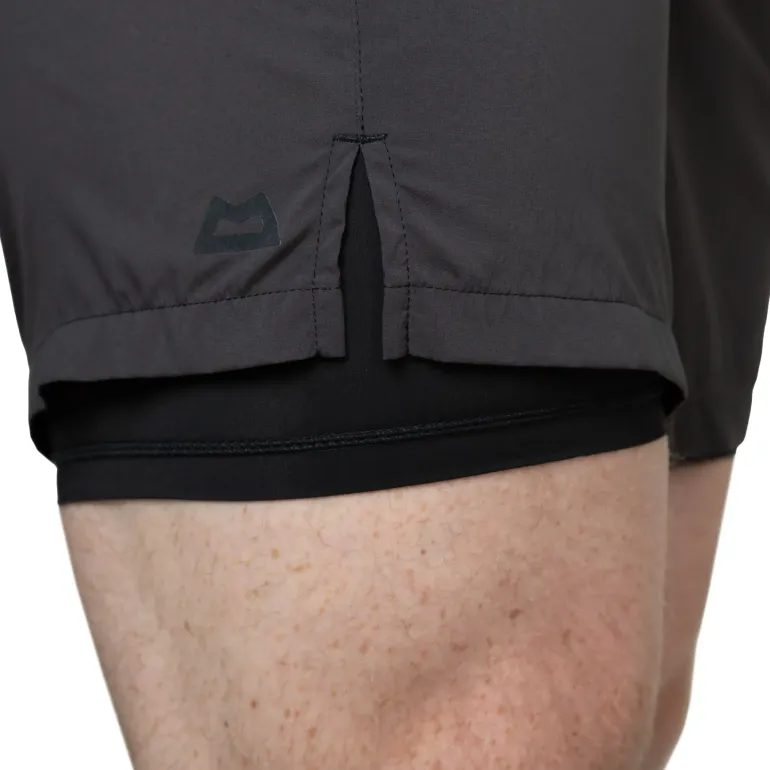 Mountain Equipment Mens Dynamo Twin Shorts - Obsidian
