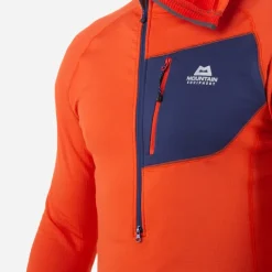 Mountain Equipment Mens Eclipse Hooded Zip-T - Medieval Blue
