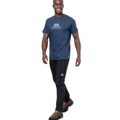 Mountain Equipment Mens Emblem Tee - Denim Blue