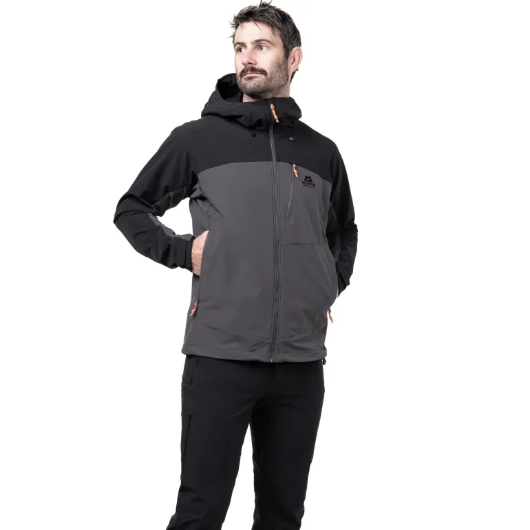 Mountain Equipment Mens Frontier Jacket - Anvil Grey-Black