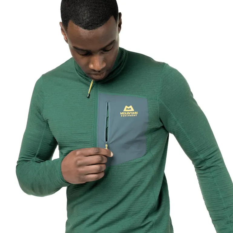 Mountain Equipment Mens Lumiko Zip-T Fleece - Fern-Ombre