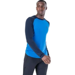 Mountain Equipment Mens Redline LS Tee - Fern Stripe-Fern