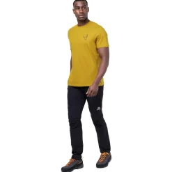 Mountain Equipment Mens Yorik On Wire Tee - Olive Oil