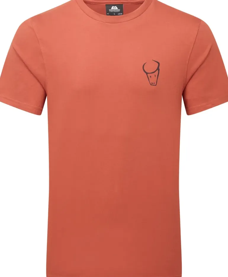 Mountain Equipment Mens Yorik On Wire Tee - Etruscan Red