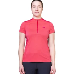 Mountain Equipment Womens Nava SS Zip T - Topaz-Majolica