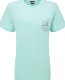 Mountain Equipment Womens Alpenglow Tee - Tee Aqua