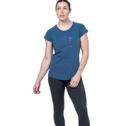 Mountain Equipment Womens Mountain Flower Tee - Aqua