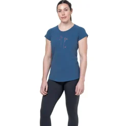 Mountain Equipment Womens Mountain Flower Tee - Aqua
