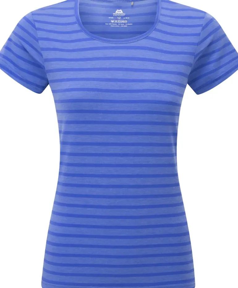 Mountain Equipment Womens Groundup Stripe Tee - Vivid Stripe