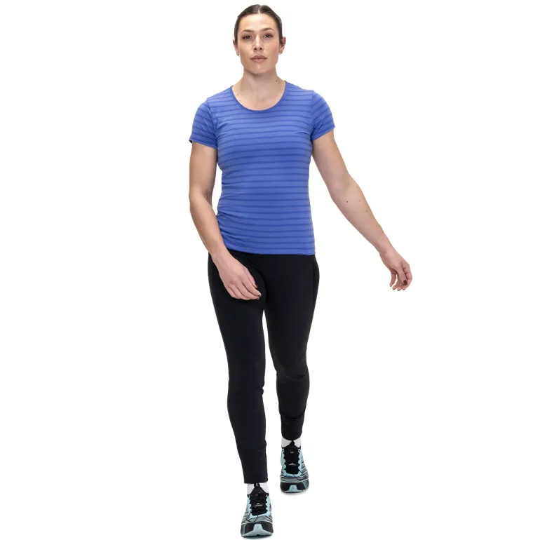 Mountain Equipment Womens Groundup Stripe Tee - Vivid Stripe