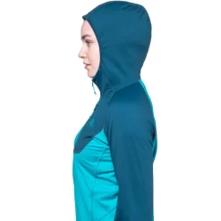 Mountain Equipment Womens Aiguille Hooded Top - Topaz-Majolica