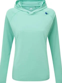 Mountain Equipment Womens Glace Hooded Top - Aqua