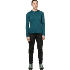 Mountain Equipment Womens Glace Hooded Top - Aqua