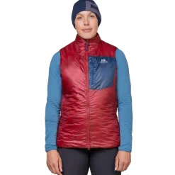 Mountain Equipment Womens Oreus Vest - Merlot-Admiral Blue