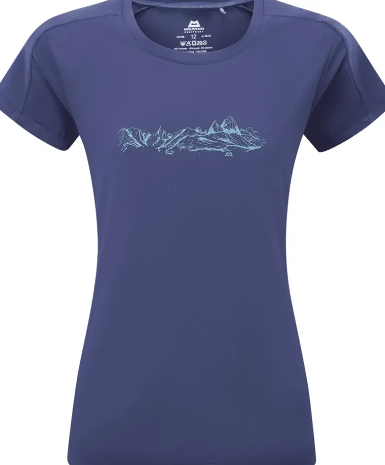 Mountain Equipment Womens Headpoint Skyline Tee - Amethyst