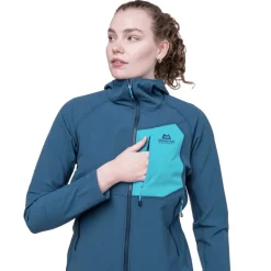 Mountain Equipment Womens Arrow Hooded Jacket - Dusk-Topaz