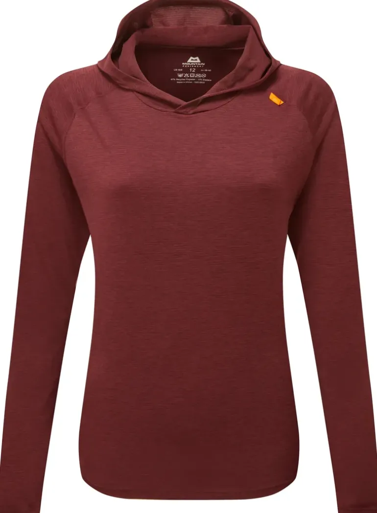 Mountain Equipment Womens Glace Hooded Top - Raisin