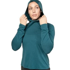 Mountain Equipment Womens Glace Hooded Top - Raisin