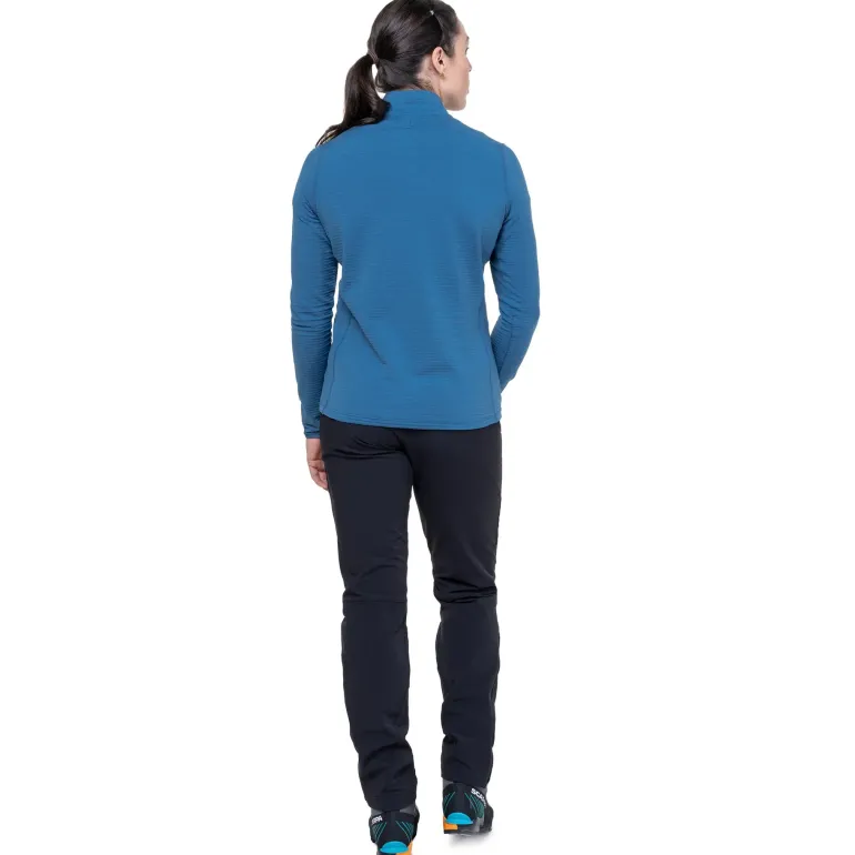 Mountain Equipment Womens Lumiko Zip T - Stellar-Majolica