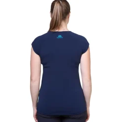 Mountain Equipment Womens Equinox Tee - Bluefin Stripe