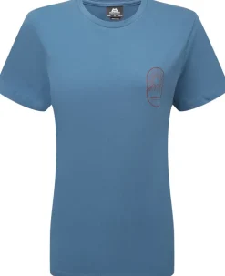 Mountain Equipment Womens Alpenglow Tee - Stellar Blue