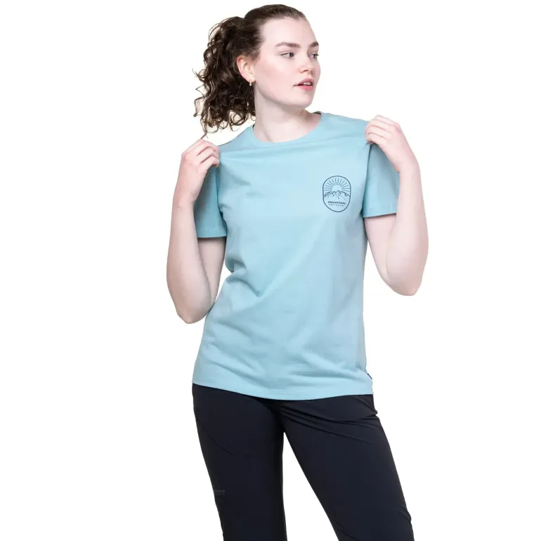 Mountain Equipment Womens Alpenglow Tee - Stellar Blue