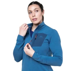 Mountain Equipment Womens Lumiko Zip T - Hibiscus-Tibetan