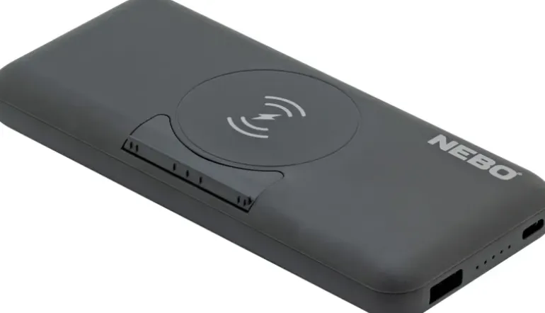 NEBO 10K Powerbank with Kickstand and Wireless charger