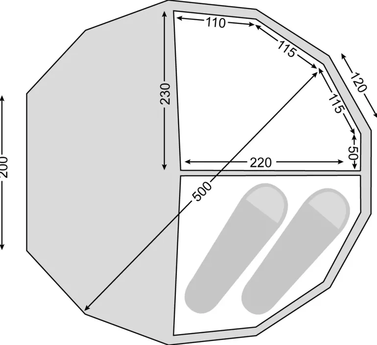Nordisk Asgard 19.6m Inner Cabin Set