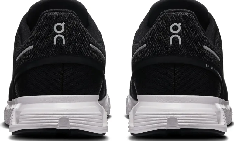 ON Mens Cloud 6 Shoes - Black-White