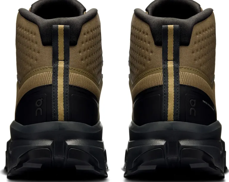ON Mens Cloudrock Mid Waterproof Shoes - Hunter-Black