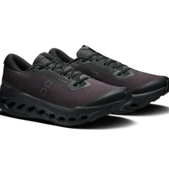 ON Mens Cloudsurfer Trail 2 WP Running Shoes - Black-Black