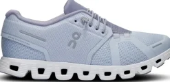 ON Womens Cloud 5 Shoes - Heather-Fossil