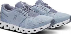 ON Womens Cloud 5 Shoes - Heather-Fossil