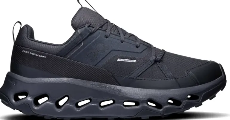 ON Womens Cloudhorizon Waterproof Shoes - Black-Black